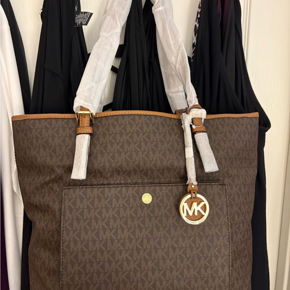 Michael Kors Dark Brown Signature Tote